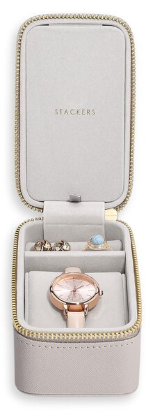 Stackers, Cestovní šperkovnice na hodinky Travel Jewellery & Watch Box Taupe | šedobéžová 76329