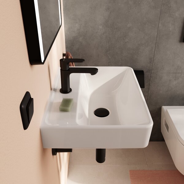 Hansgrohe Xanuia Q umyvadlo 50x39 cm obdélníkový klasický bílá lesk 60233450