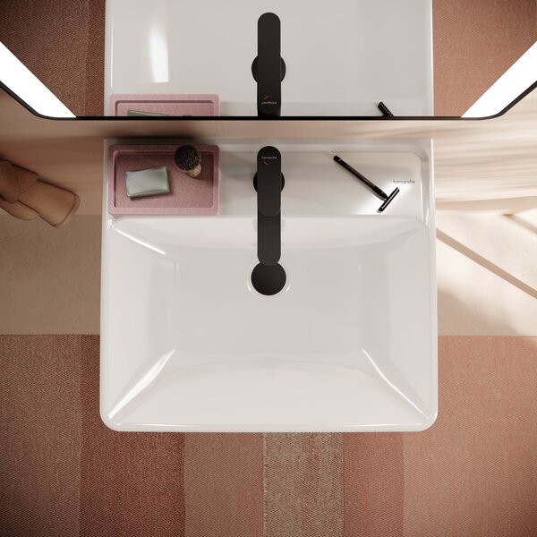 Hansgrohe Xanuia Q umyvadlo 55x48 cm obdélníkový klasický bílá 60132450