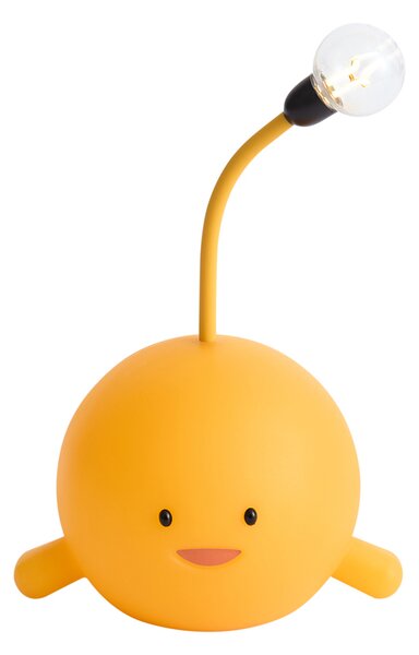 Moderní stolní lampa žlutá vč. LED dobíjecí - Bulby