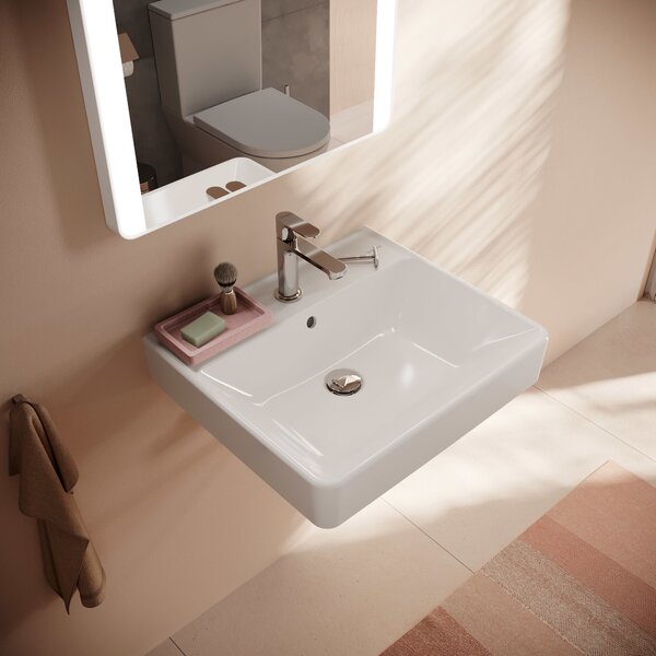 Hansgrohe Xanuia Q umyvadlo 55x48 cm obdélníkový klasický bílá 60132450