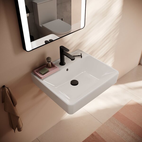 Hansgrohe Xanuia Q umyvadlo 55x48 cm obdélníkový klasický bílá 60132450