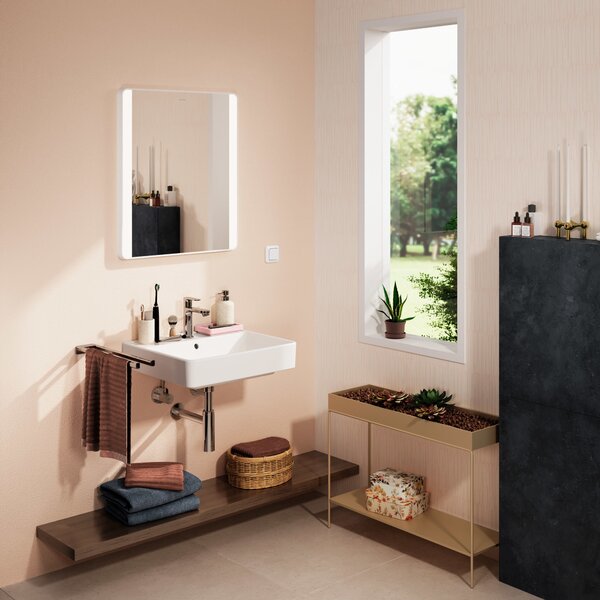 Hansgrohe Xanuia Q umyvadlo 55x48 cm obdélníkový klasický bílá 60132450