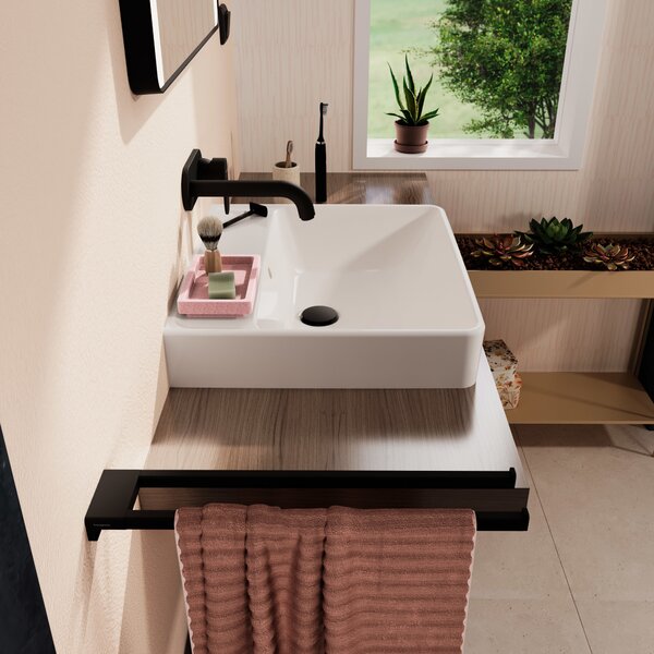 Hansgrohe Xanuia Q umyvadlo 55x48 cm obdélníkový klasický-na pult bílá 60239450