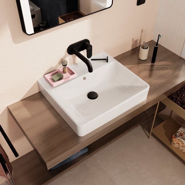 Hansgrohe Xanuia Q umyvadlo 55x48 cm obdélníkový klasický-na pult bílá 60239450