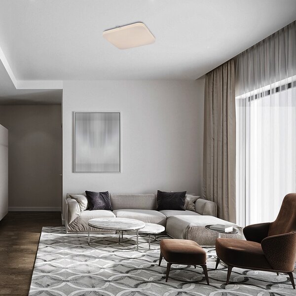 Rabalux 71109 Vendel LED Moderní stropní svítidlo | Teplá bílá | 24W | Bílá - r-71109