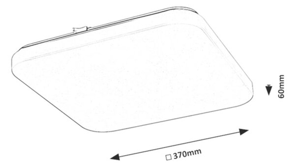 Rabalux 71109 Vendel LED Moderní stropní svítidlo | Teplá bílá | 24W | Bílá - r-71109