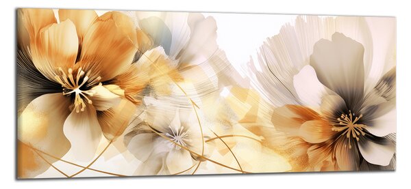 Obraz na plátně Květinova abstrakce panorama