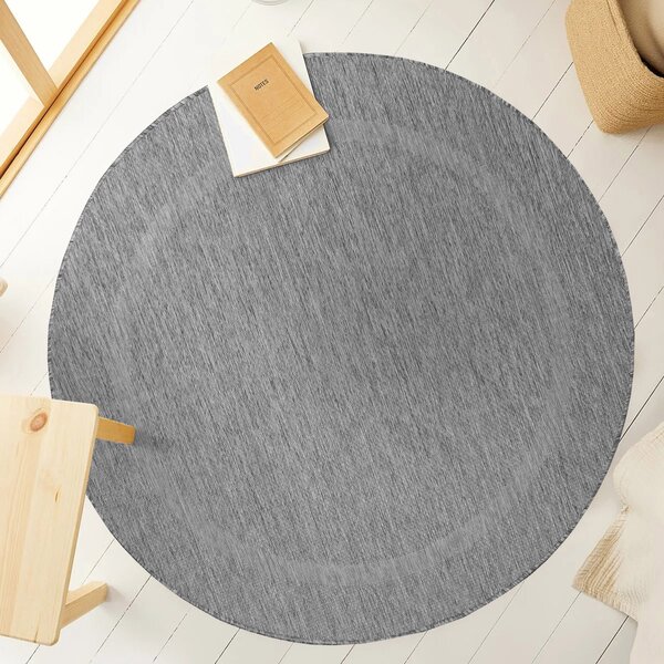 Ayyildiz, Kusový koberec Relax 4311 Grey kruh, 120x120 (průměr) kruh, šedá, chodba / předsíň