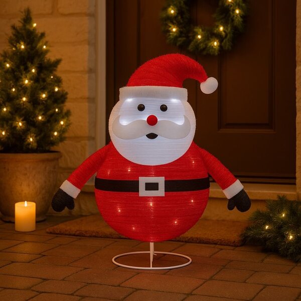LED vánoční Santa 58 cm, venkovní/vnitřní dekorace, 30 LED