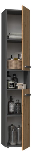 Koupelnová skříňka Neltossa 7 (antracit + dub artisan)