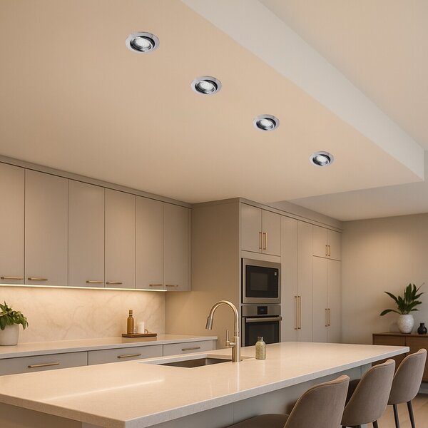 Rabalux 1050 Lite LED Přisazené stropní svítidlo | Teplá bílá | 3W | Chrom | Kov - r-1050