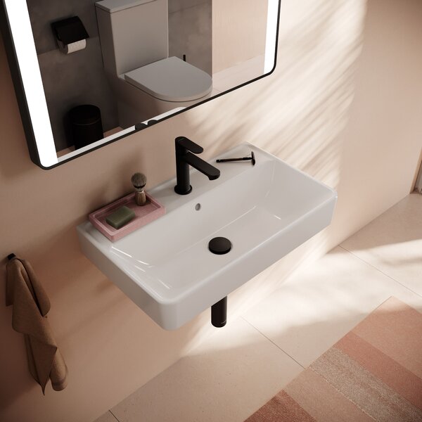 Hansgrohe Xanuia Q umyvadlo 65x39 cm obdélníkový klasický bílá lesk 60617450