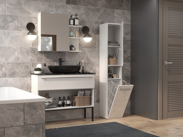 Koupelnová skříňka Neltossa 12 (lesk bílý). Akce -23%
