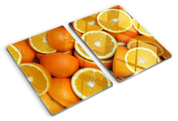 Skleněné krájecí prkénko Plátky pomerančů ddk-nr-wm-00006906