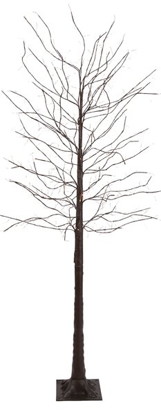 Vánoční stojací lampa hnědý strom 180 cm vč. LED s časovačem IP44 - Ki