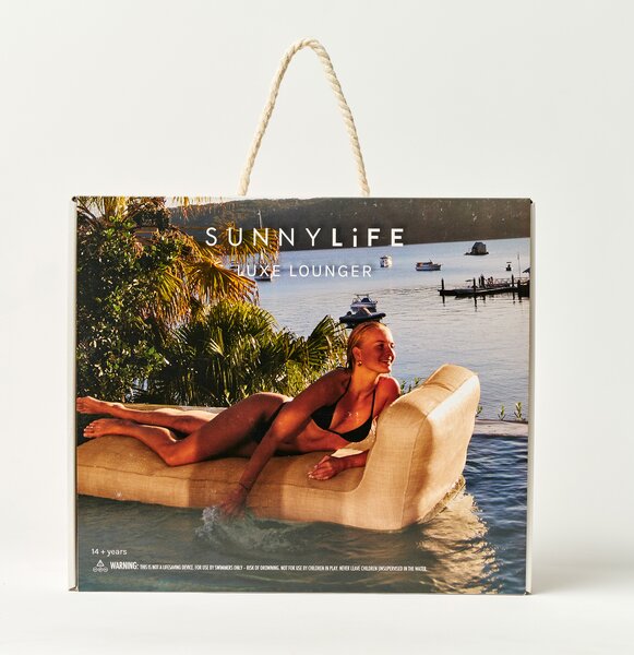 Nafukovací lehátko do bazénu Sunnylife Tierra Rattan