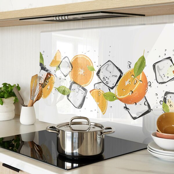 Skleněná deska do kuchyně Citrus s ledem ddk-nr-wm-00006908