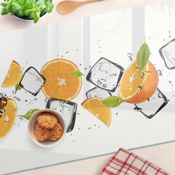 Skleněná deska do kuchyně Citrus s ledem ddk-nr-wm-00006908