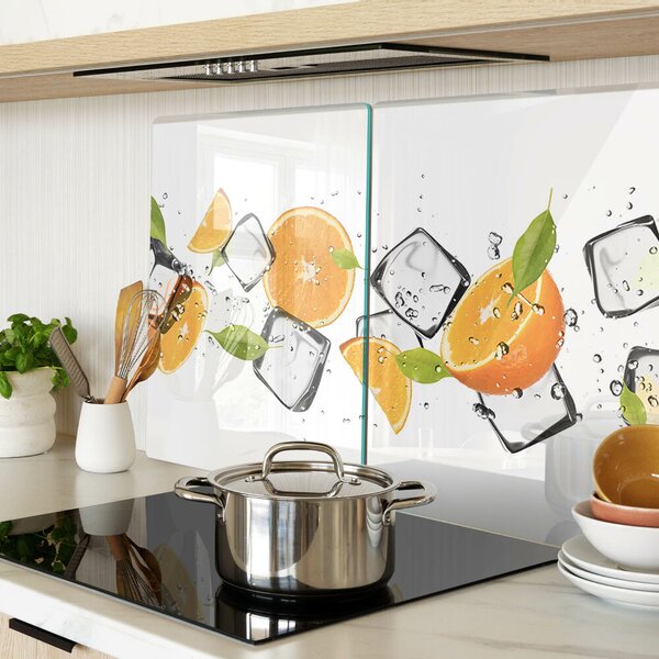 Skleněná deska do kuchyně Citrus s ledem ddk-nr-wm-00006908
