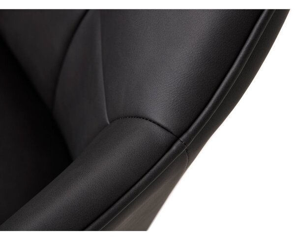 Tmavě šedá čalouněná jídelní křesla v sadě 2 ks s područkami Nolan Square – Unique Furniture