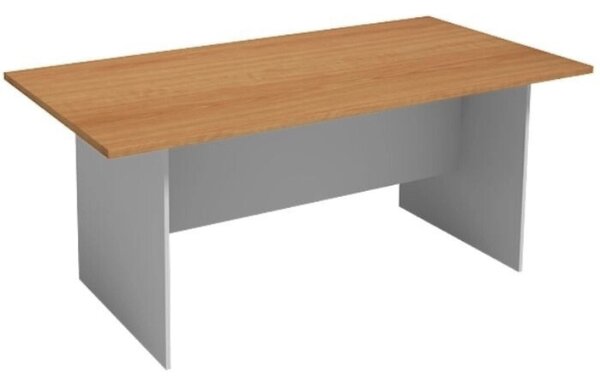 Jednací kancelářský stůl PRIMO GRAY, 180x90 cm, šedá/buk