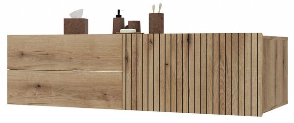 Skříňka pod umyvadlo Terca 2 (dub evoke). Akce -19%