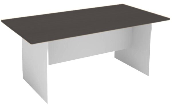 Jednací kancelářský stůl PRIMO WHITE, 180x90 cm, bílá/grafitová
