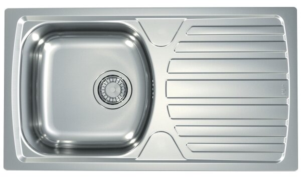 ALVEUS SETA259 - Kuchyňský dřez BASIC+dřezová baterie RIVIERA 14,8cm satin/chrom