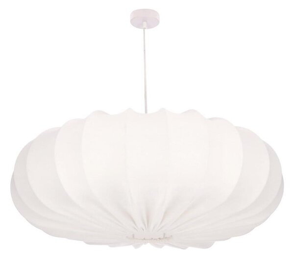 Lustr na lanku CAFEE 1xE27/40W/230V pr. 66 cm bílá