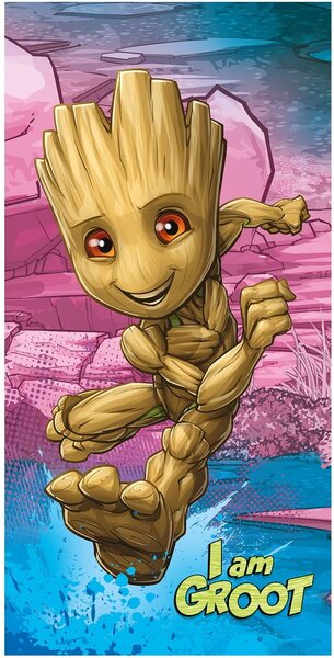 Bavlněná dětská osuška 70x140 cm Groot "I am groot" – Jerry Fabrics