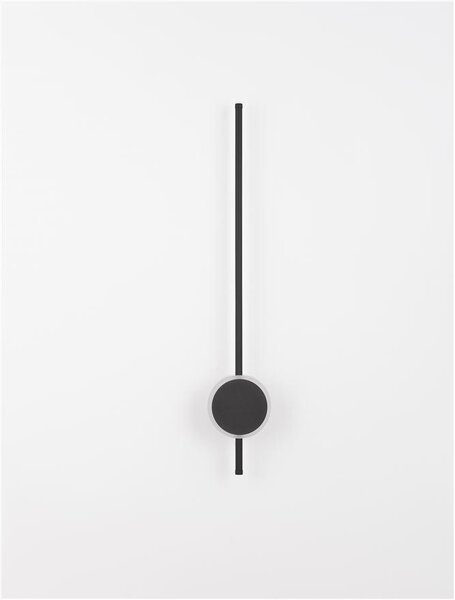 Nova Luce Nástěnné LED svítidlo CLOCK, 3000K Barva: Černá