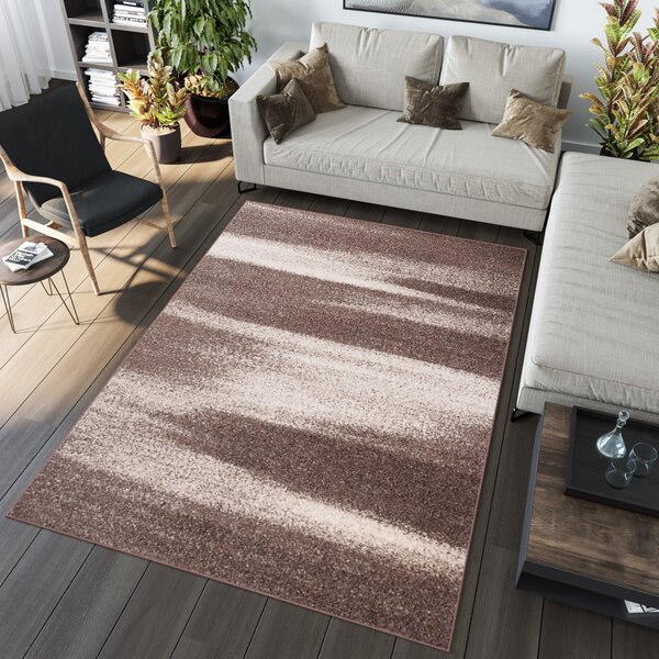 Makro Abra Kusový koberec SARI K206A světle hnědý Rozměr: 80x150 cm