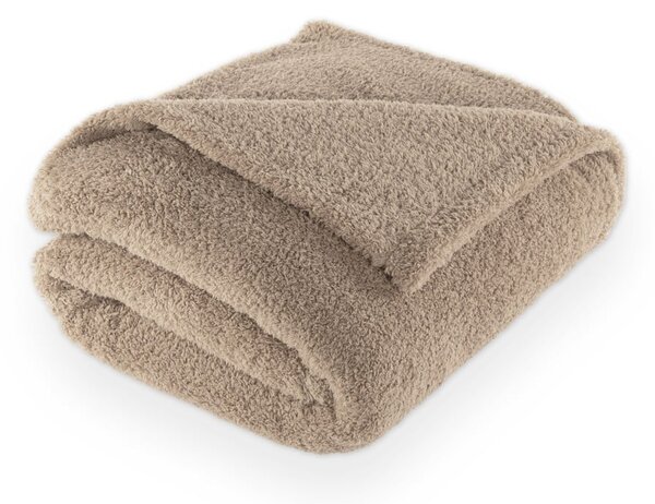 Taupe deka z mikroplyše 150x200 cm Cocoon – Tiseco Home Studio