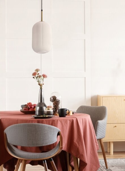 Lustr na lanku CRESTO 1xE27/40W/230V bílá/zlatá