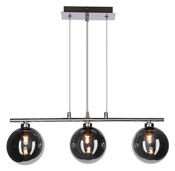 Lustr na lanku SOMUL 3xG9/20W/230V kouřová černá