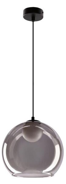 Lustr na lanku BRIN 1xG9/15W/230V kouřová černá