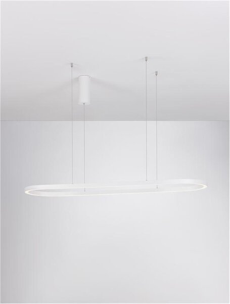 Nova Luce Závěsné LED svítidlo CUPPE černý hliník a akryl 58W 3000K stmívatelné Barva: Černá