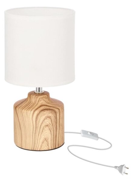 Stolní lampa MINOS 1xE14/40W/230V hnědá/bílá