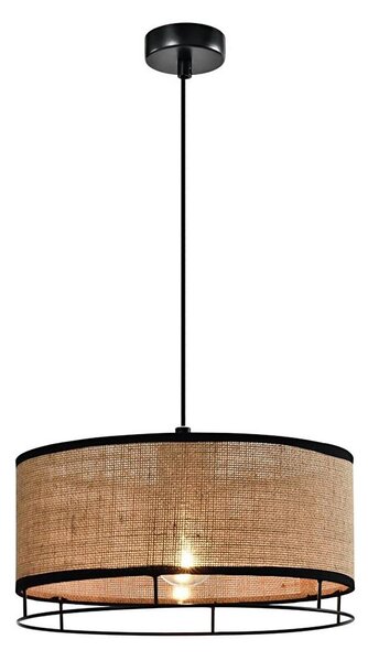 Lustr na lanku ARDI 1xE27/40W/230V hnědá/černá