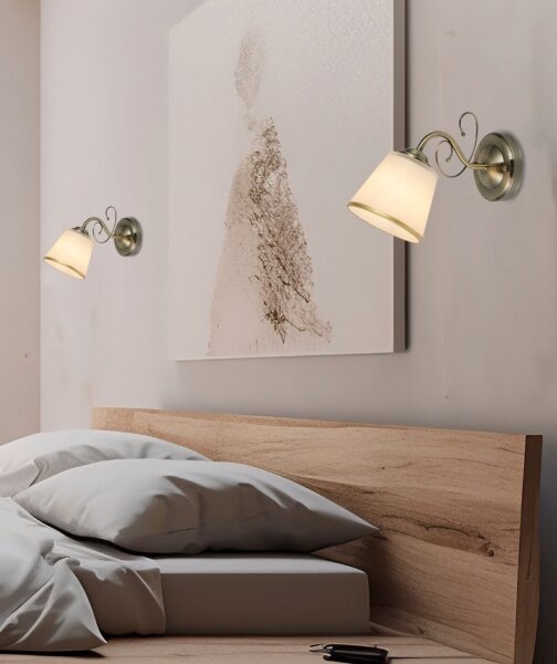 Nástěnná lampa LOSANNA 1xE14/40W/230V mosaz