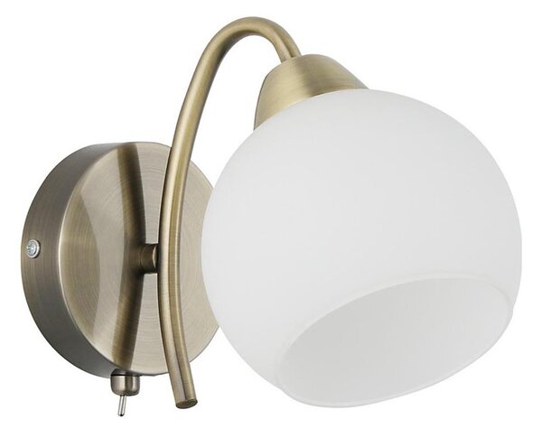 Nástěnná lampa NESTOR 1xE27/40W/230V mosaz