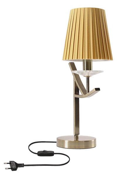 Stolní lampa VITORIA 1xE14/40W/230V žlutá/mosaz