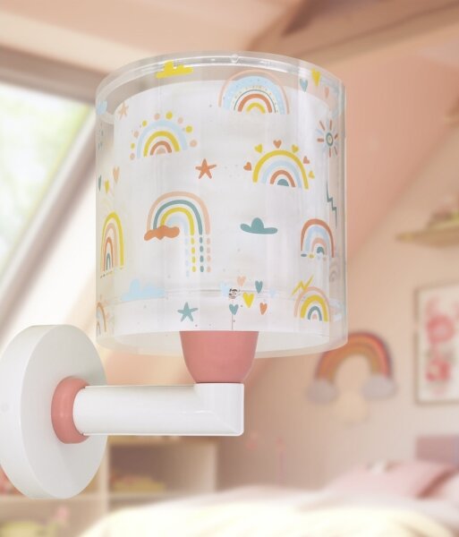 Dalber 41199 - Dětská nástěnná lampa RAINBOW 1xE27/15W/230V pestrobarevná