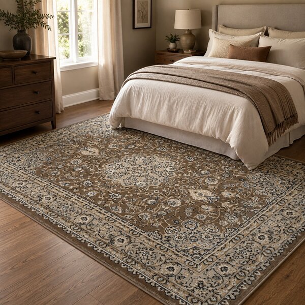 Angel Carpet, Kusový koberec Sultan 42 Beige, 80x150, béžová, kancelář