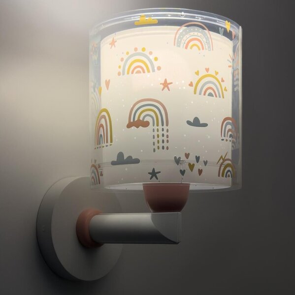 Dalber 41199 - Dětská nástěnná lampa RAINBOW 1xE27/15W/230V pestrobarevná