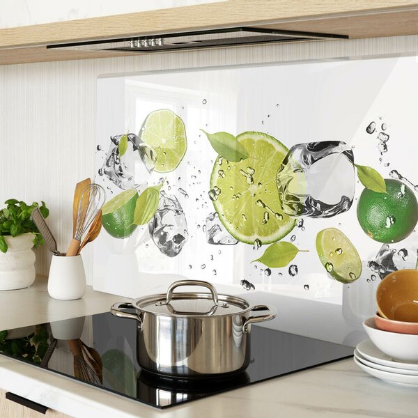 Skleněná krájecí deska Citrony a led ve vodě ddk-nr-wm-00006919