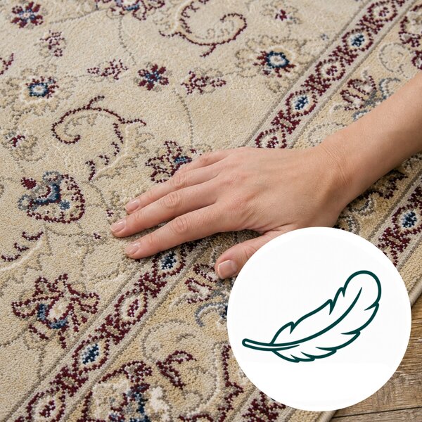 Angel Carpet, Kusový koberec Sultan 26 Beige, 80x150, béžová, kancelář