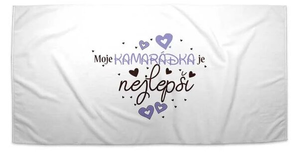 Sablio Ručník Moje kamarádka je nejlepší - 30x50 cm