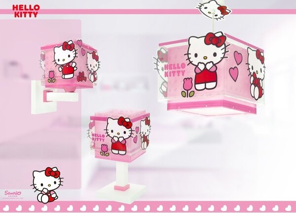 Dalber 73262 - Dětský lustr HELLO KITTY 1xE27/15W/230V růžová